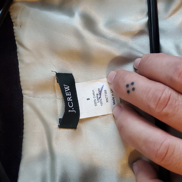 J. Crew Plum Velvet Blazer - Picture 6 of 7